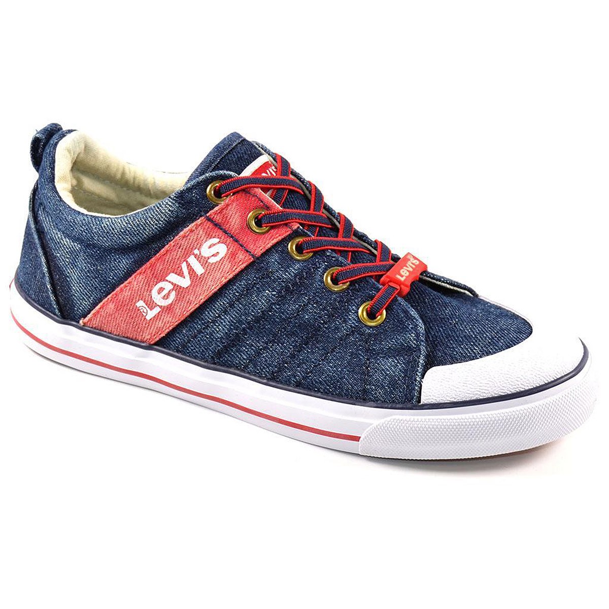 Alabama Low Levis Zapatilla Lona Antideslizante Cordones Niño