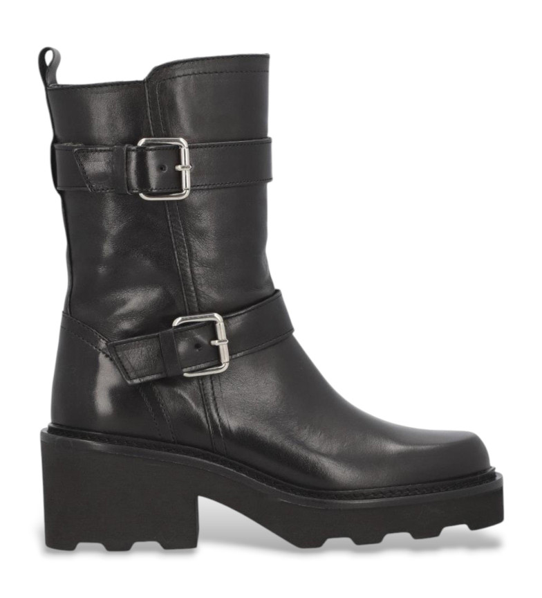 Alpe Botas de piel Lara negro