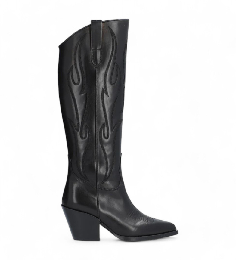 Alpe Botas de Piel Vermont negro