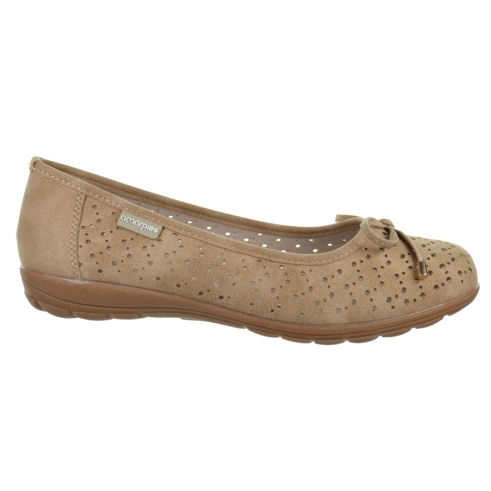 Amarpies 26394 Zapato Bailarina Confort Suela Goma Mujer