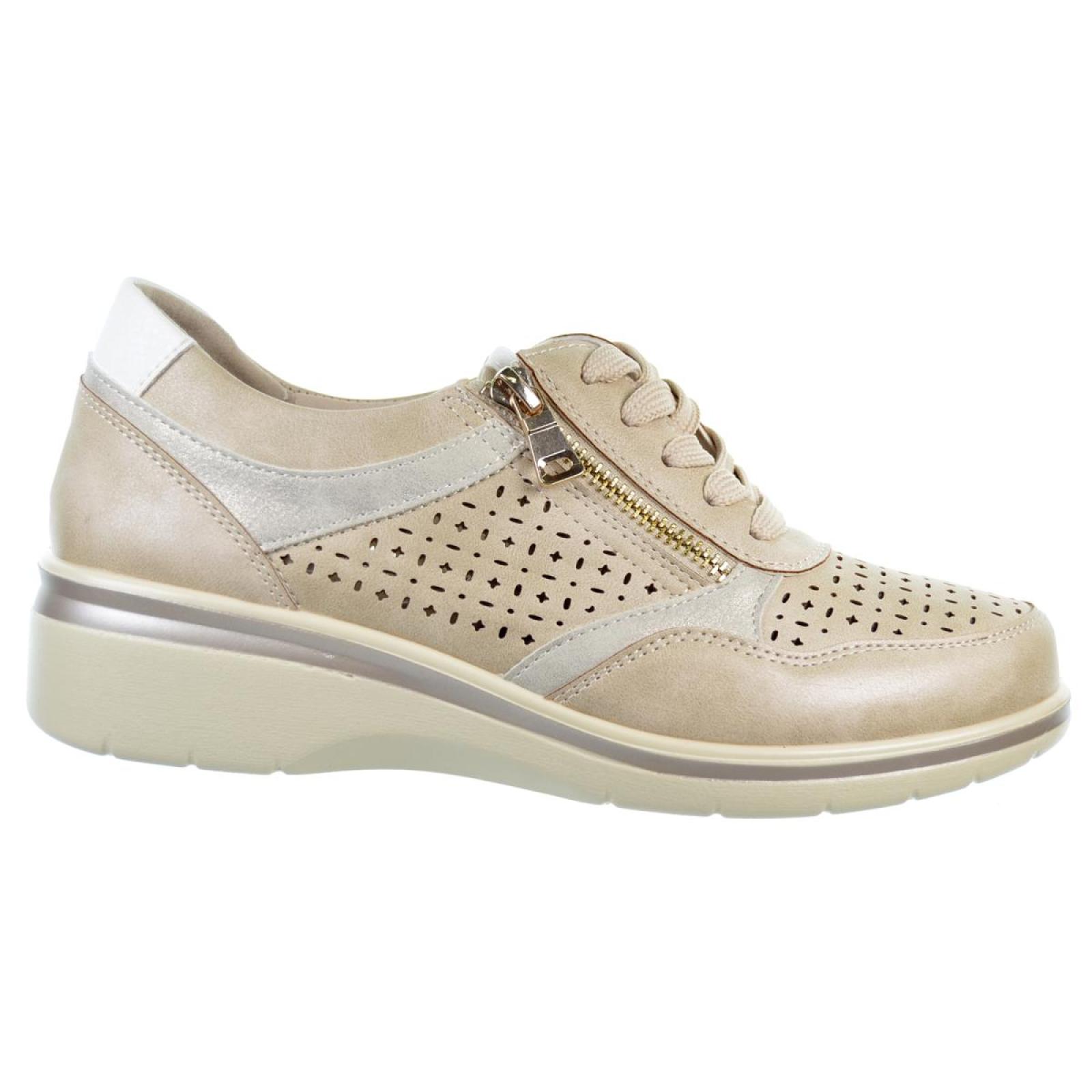 Amarpies 28399 Zapato Confort Sintético Cuña Mujer