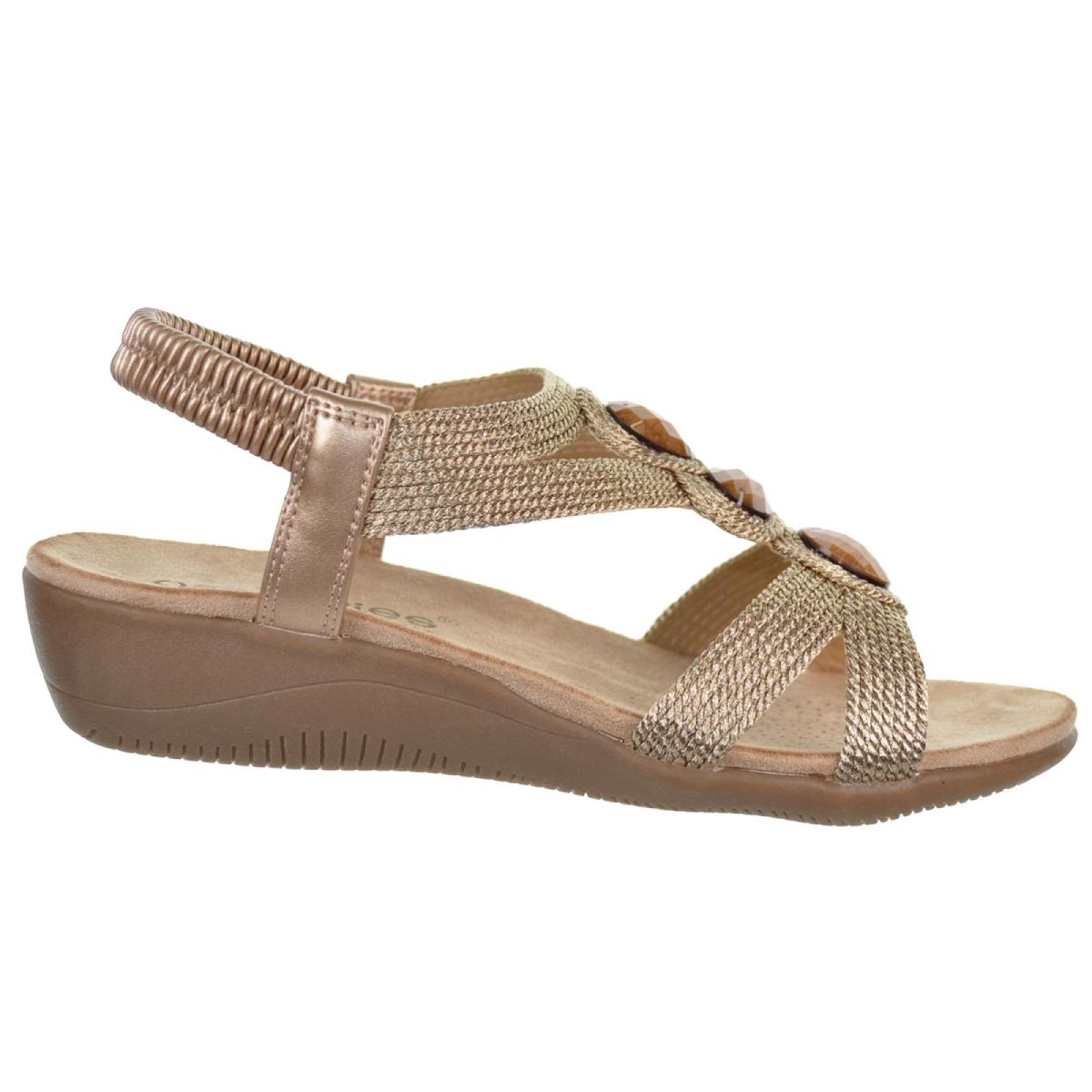 Amarpies 26620 Sandalia Plantilla Confort Cuña Mujer