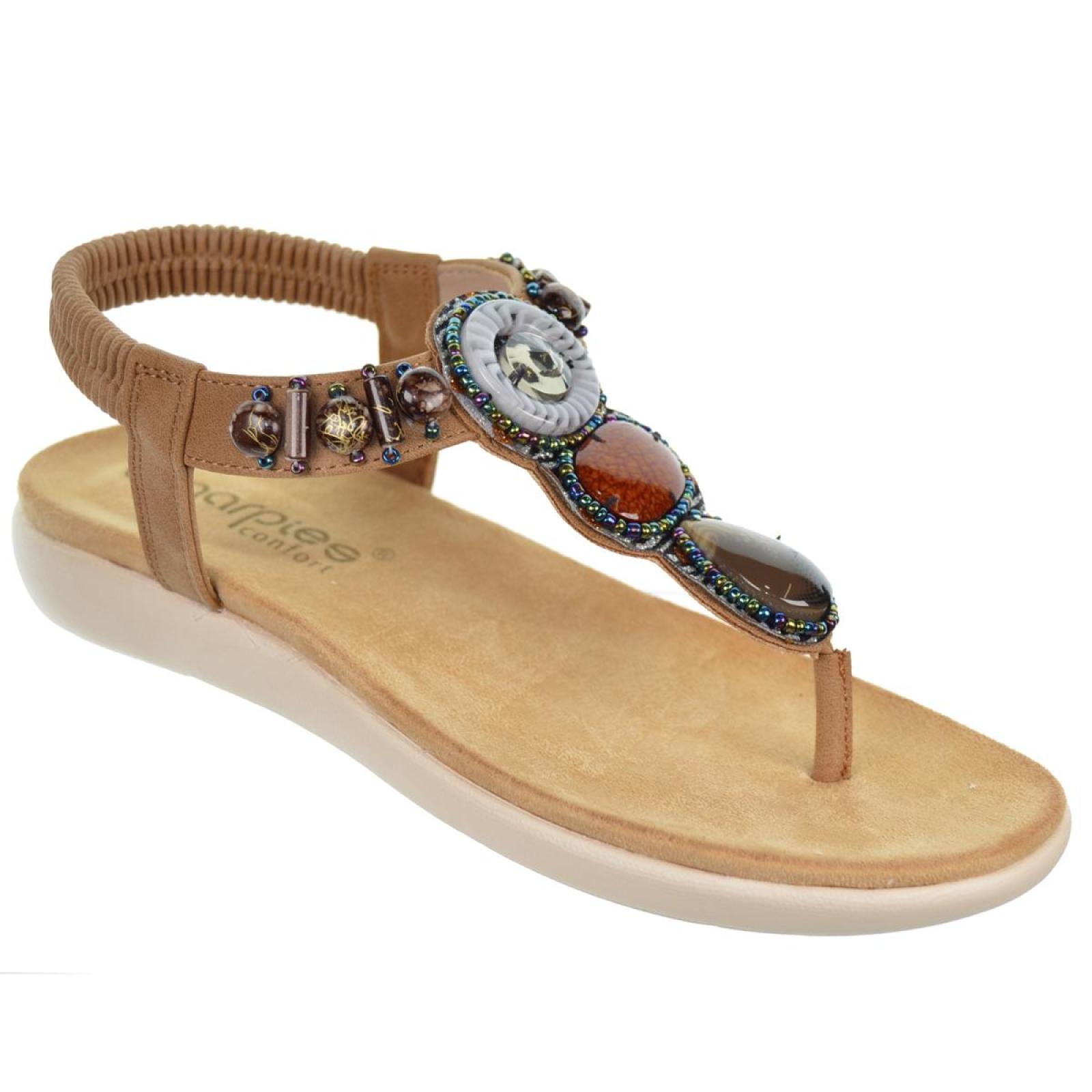 Amarpies 26661 Sandalia Esclava Confort Fantasía Mujer