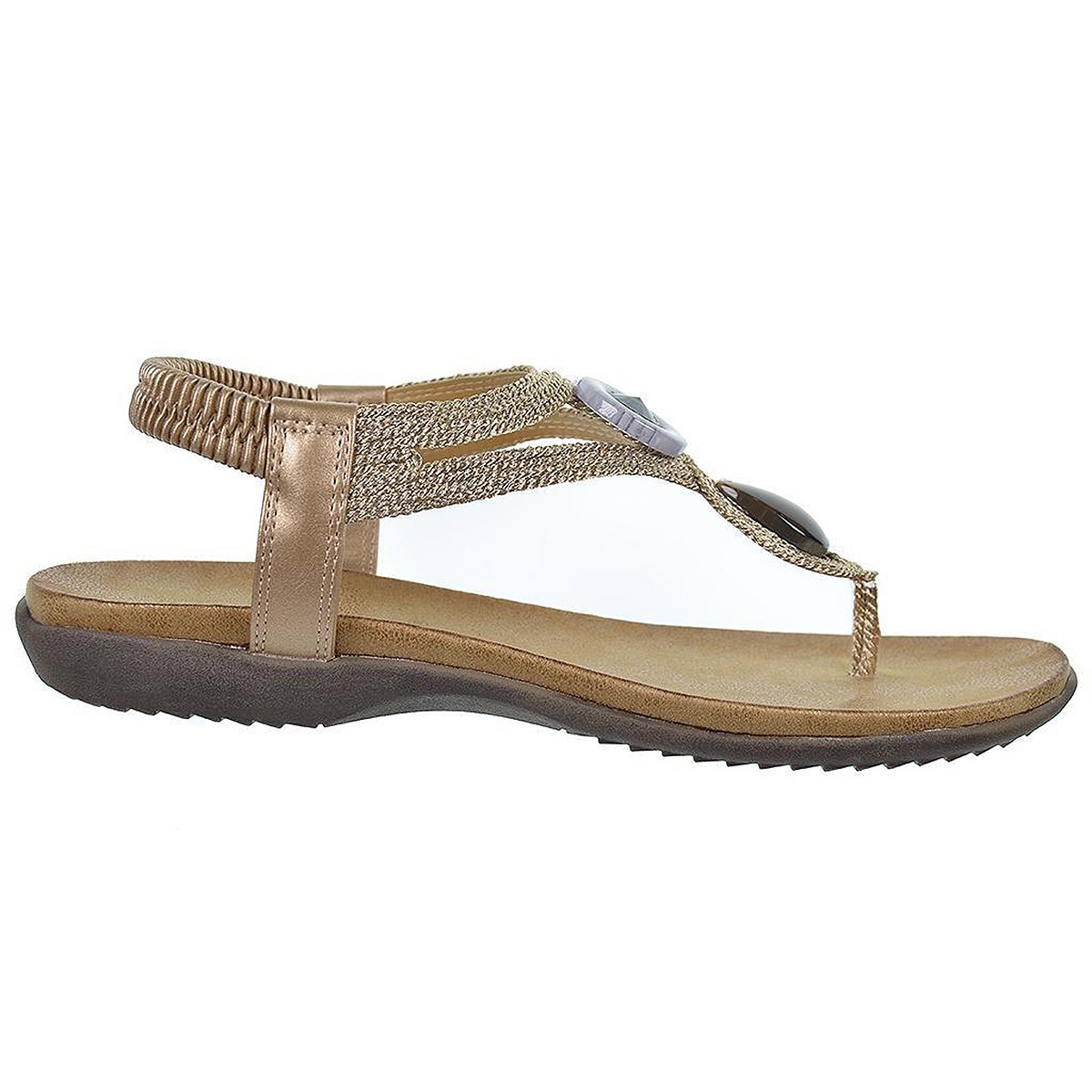 23574 Amarpies Sandalia Esclava Textil y Sintético Confort Mujer