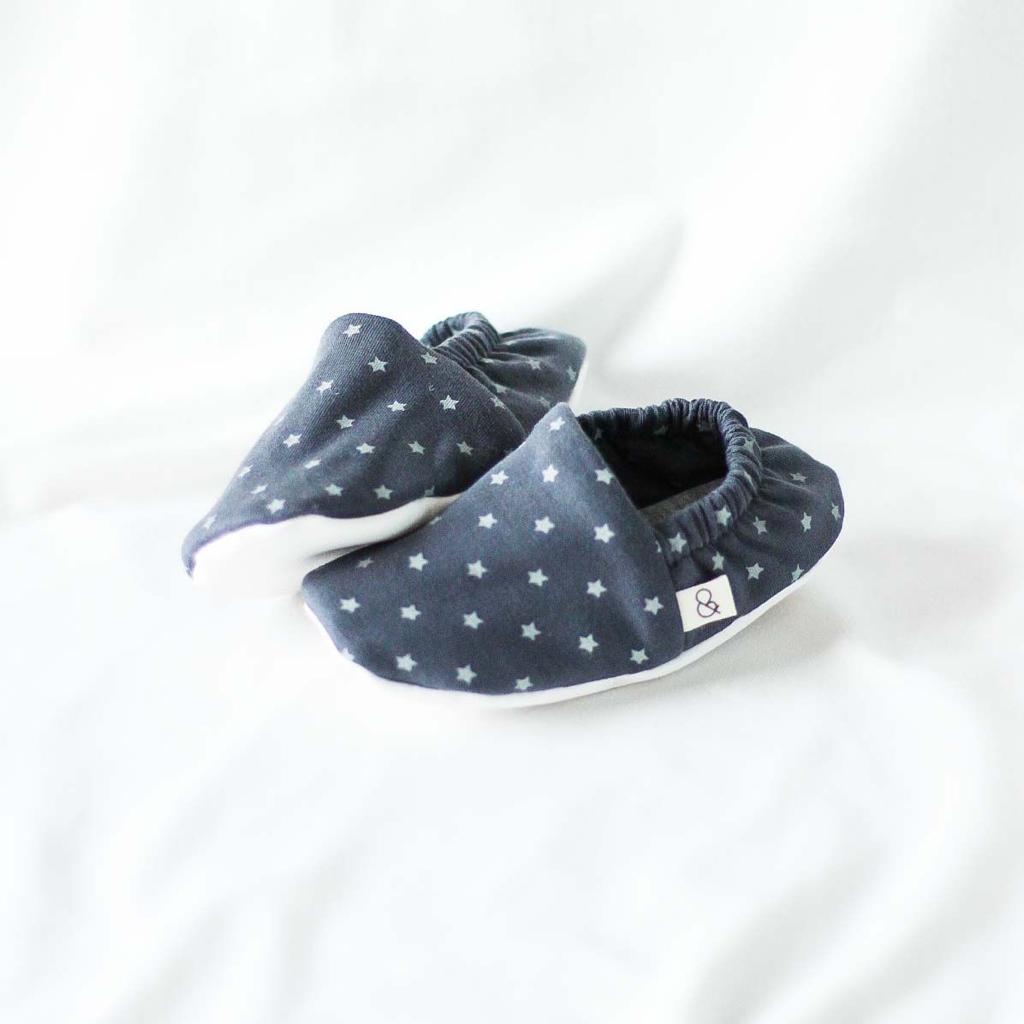 Calzado suela blanda antideslizante polar Mamis&Minis Marine estrella