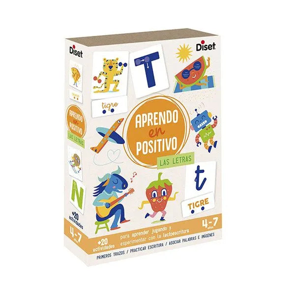 Juego Aprendo en positivo las letras - Diset