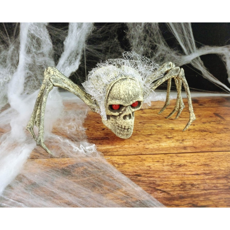 Araña Cráneo Decoración 25 cm-2B18-200-50254