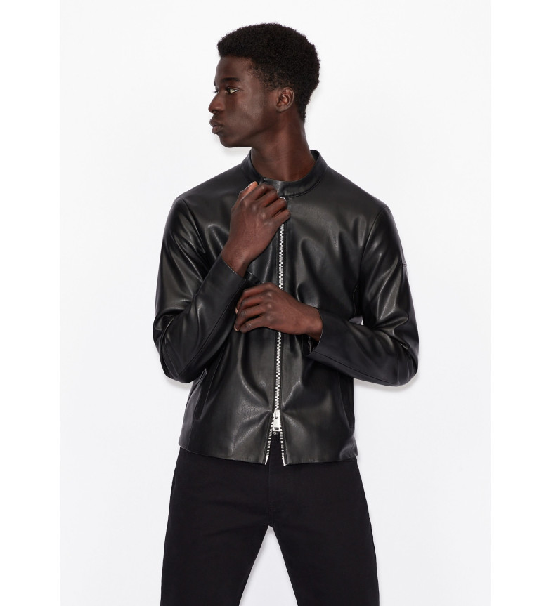 Armani Exchange Cazadora de paño negro