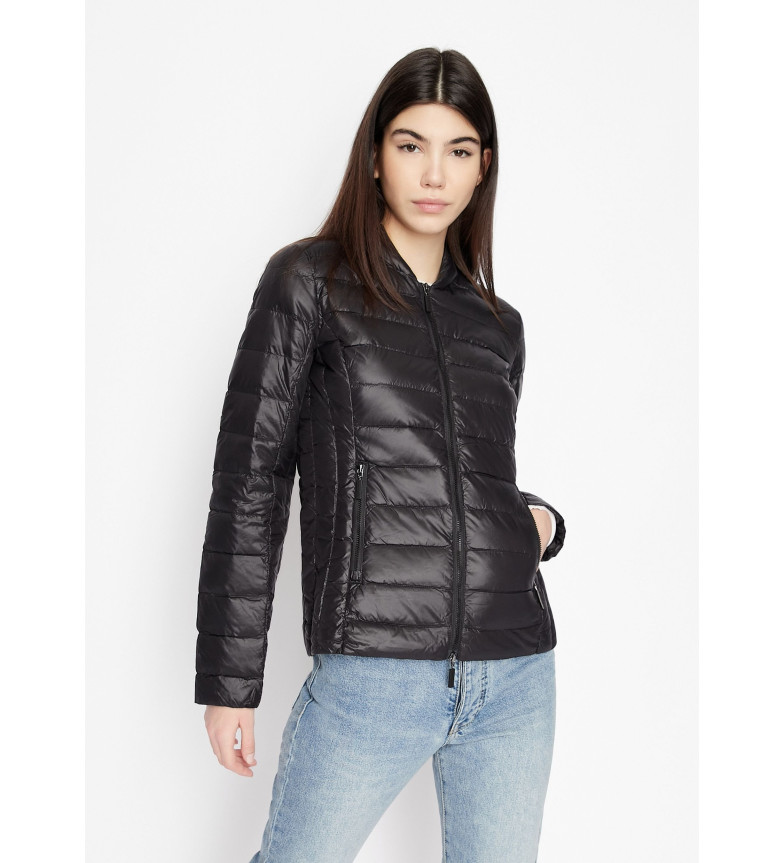 Armani Exchange Chaqueta acolchada con cremallera negro