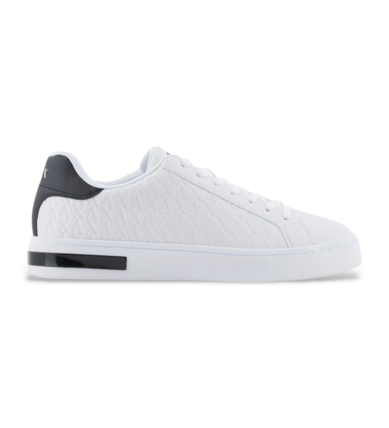 Armani Exchange Zapatillas monograma blanco