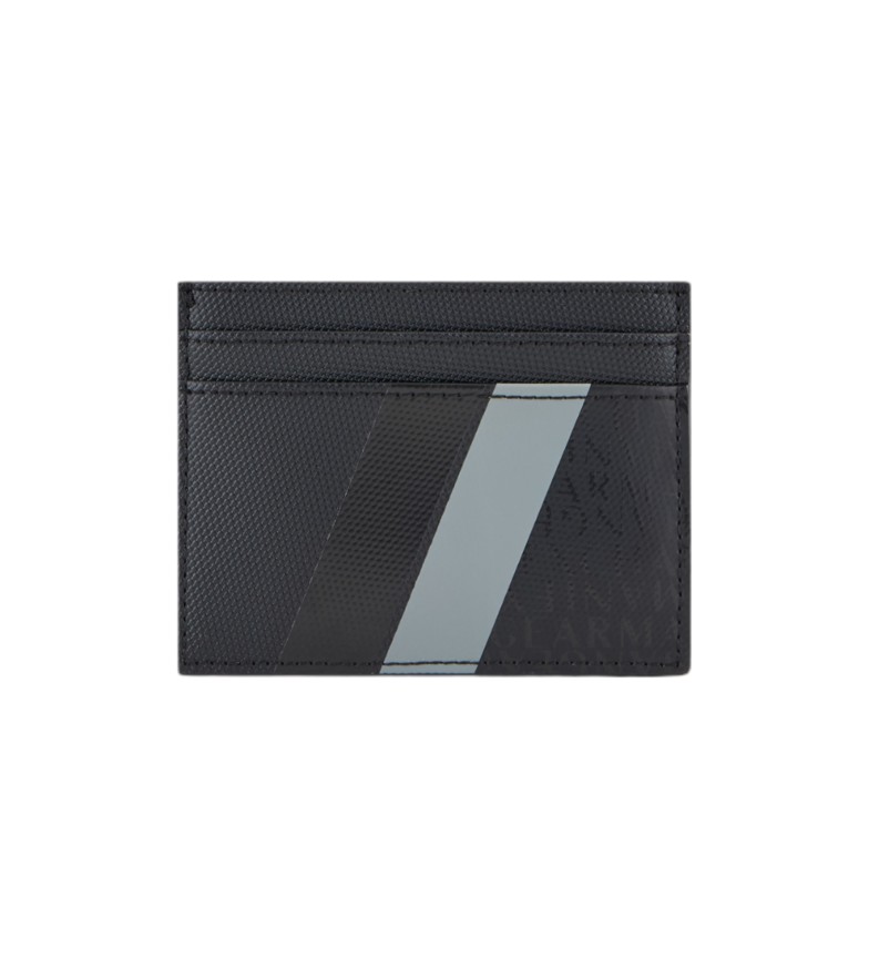 Armani Exchange Tarjetero logo negro