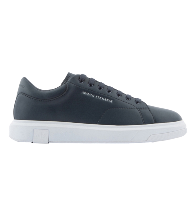 Armani Exchange Zapatillas de Piel Action marino