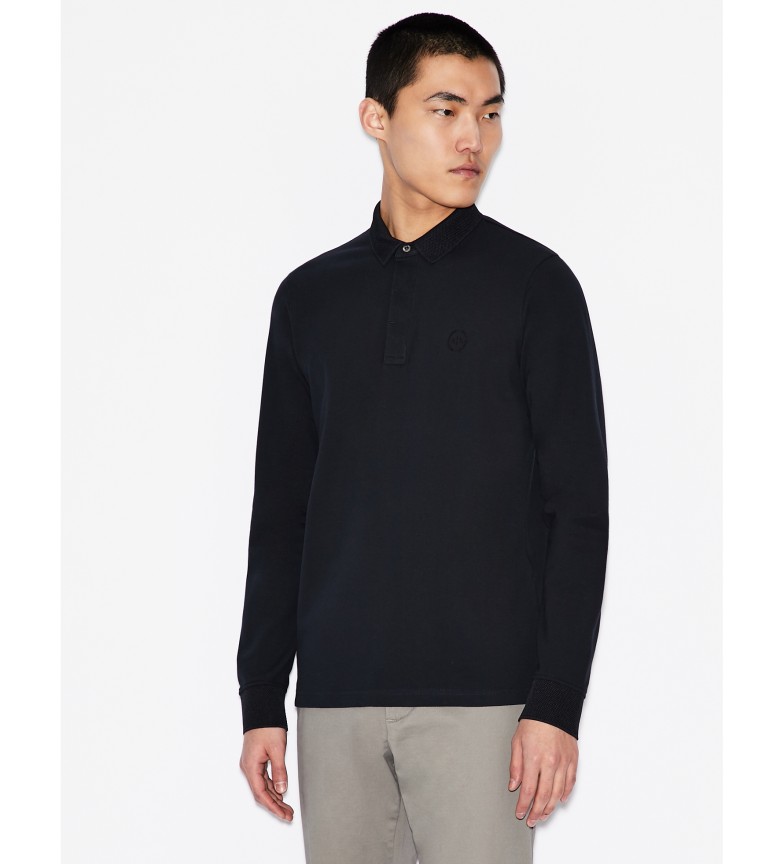 Armani Exchange Polo Manga larga marino