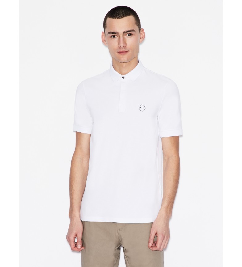 Armani Exchange Polo Algodón Clásico blanco