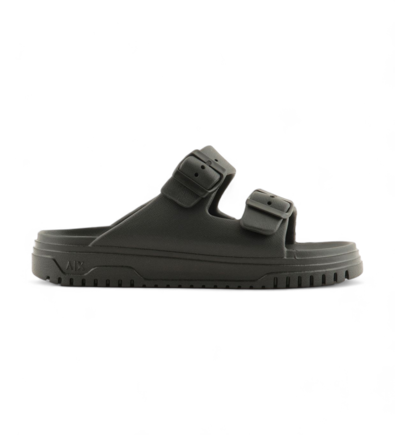 Armani Exchange Sandalias Cruzadas negro