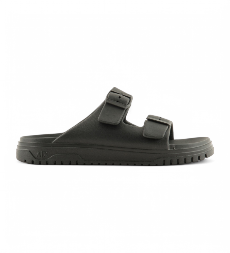 Armani Exchange Sandalias Soul slide negro