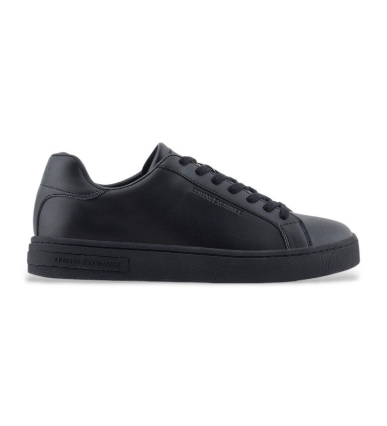 Armani Exchange Zapatillas de piel negro