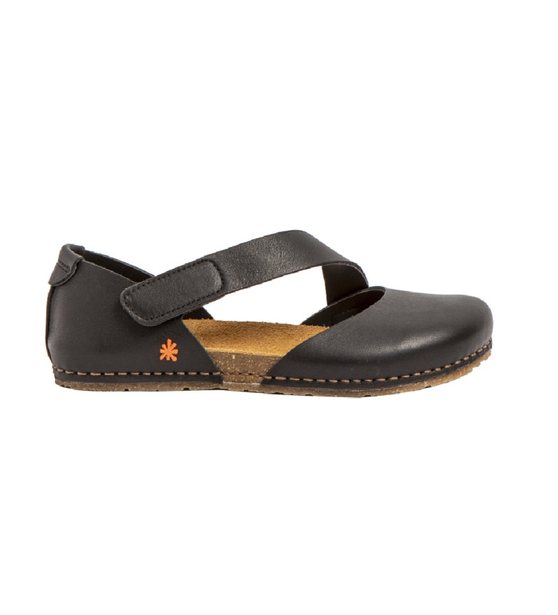 Art Sandalias de Piel 0384 Creta negro