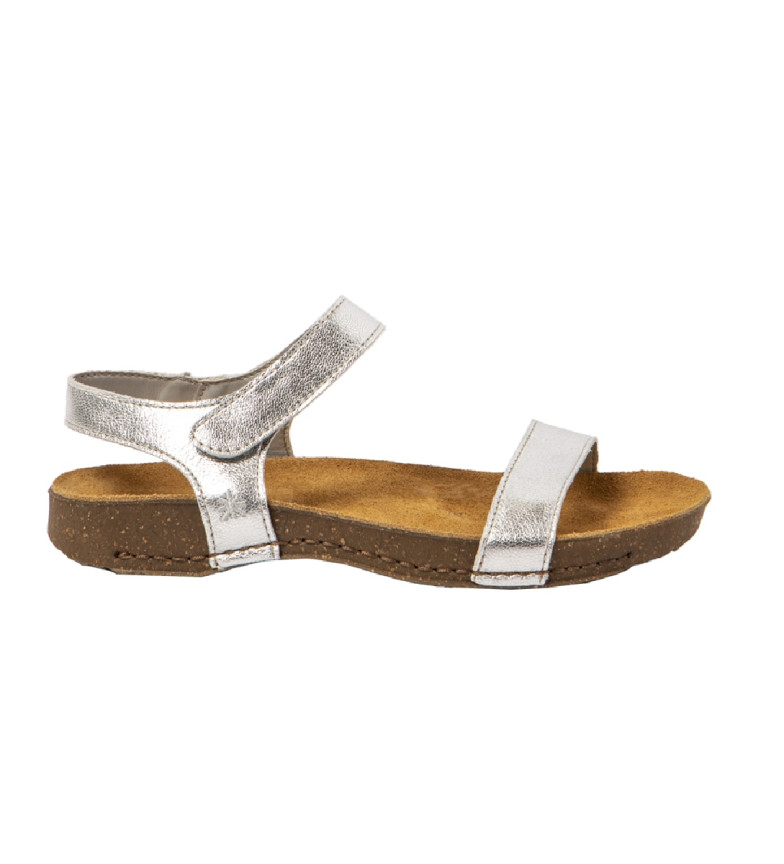 Art Sandalias de piel 1119F plateado