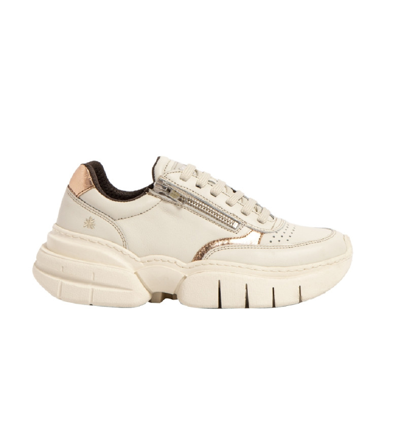 Art Zapatillas de Piel 1633 Athens beige