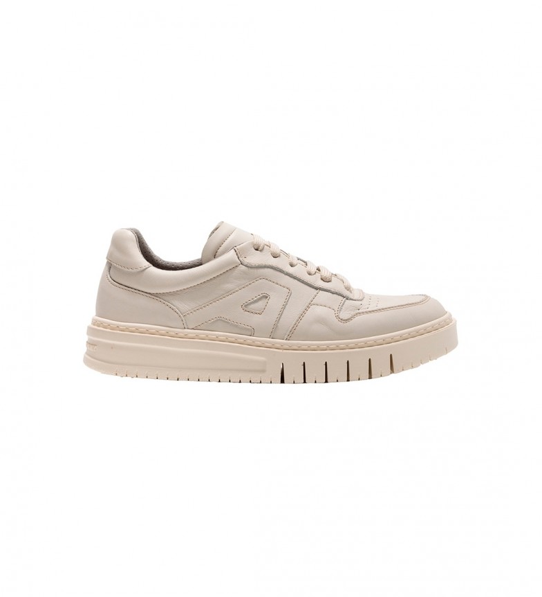 Art Zapatillas de Piel 1777 Belleville beige