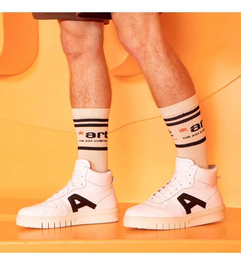 Art Zapatillas de piel 1778 blanco