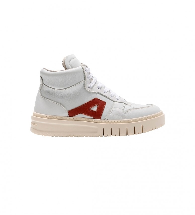 Art Zapatillas de Piel 1778 Belleville blanco