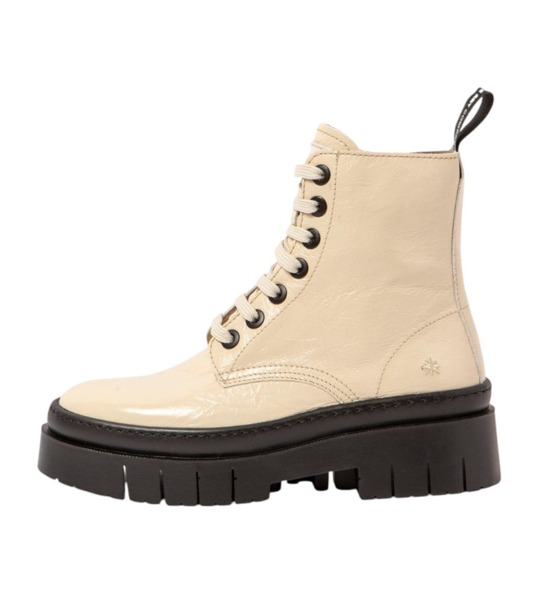 Art Botines de Piel 1953 Amberes beige