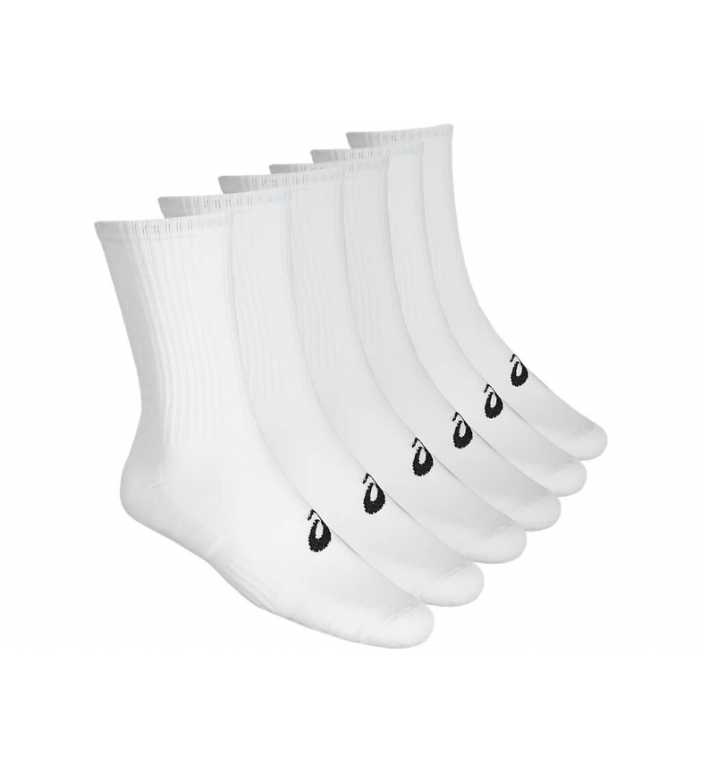 Asics Pack de 6 Calcetines Crew blanco