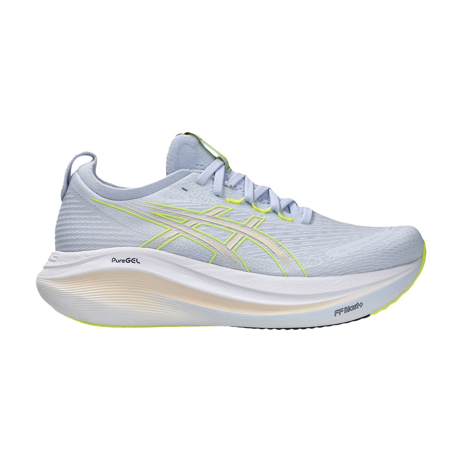 ASICS Gel Nimbus 27 Zapatillas Running Neutras Mujer Blue Fade/Pearl Pink