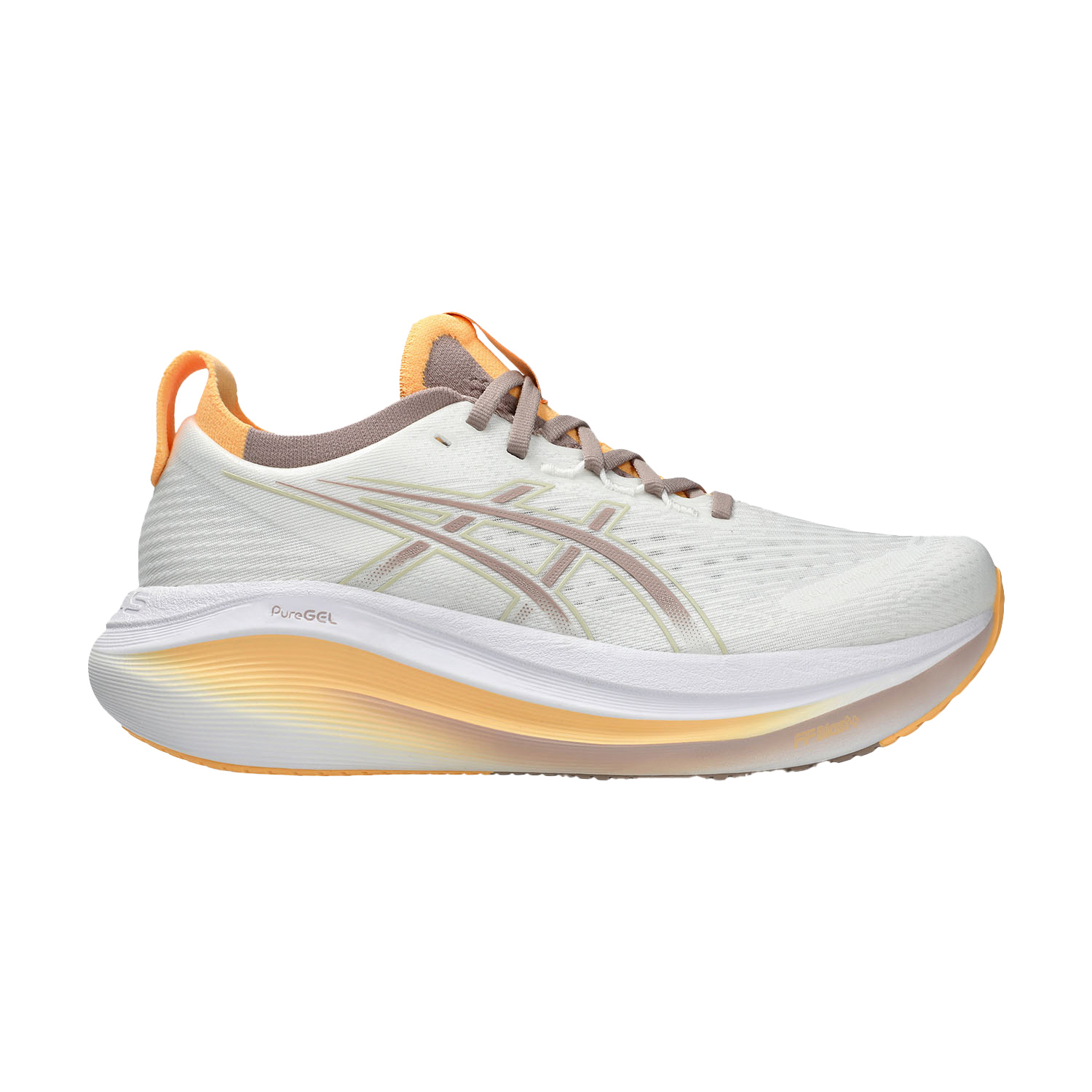 ASICS Gel Nimbus 27 Zapatillas Running Neutras Mujer White/Fawn