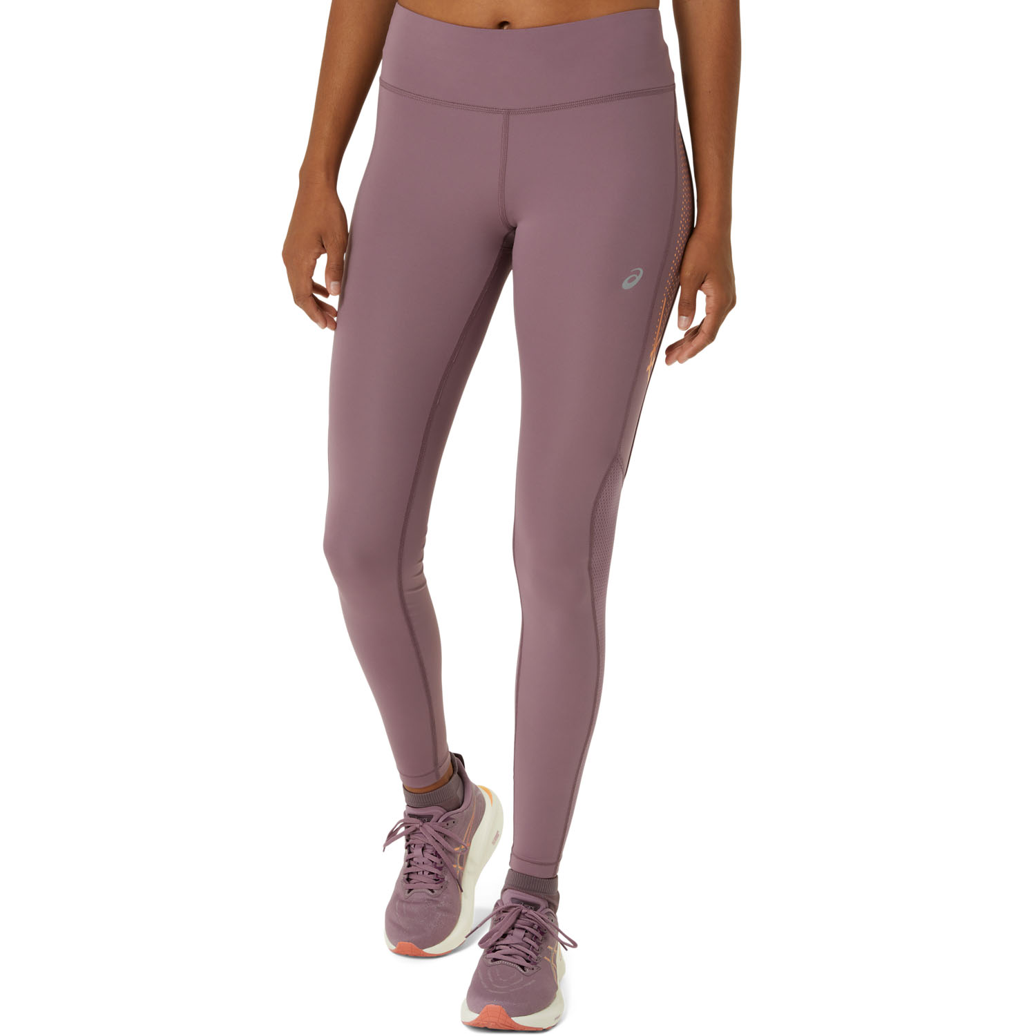 ASICS Icon Tights Dusty Mauve/Faded Orange