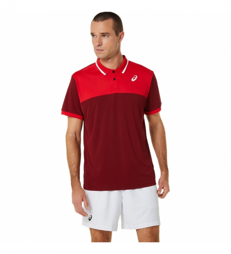 Asics Polo Court rojo
