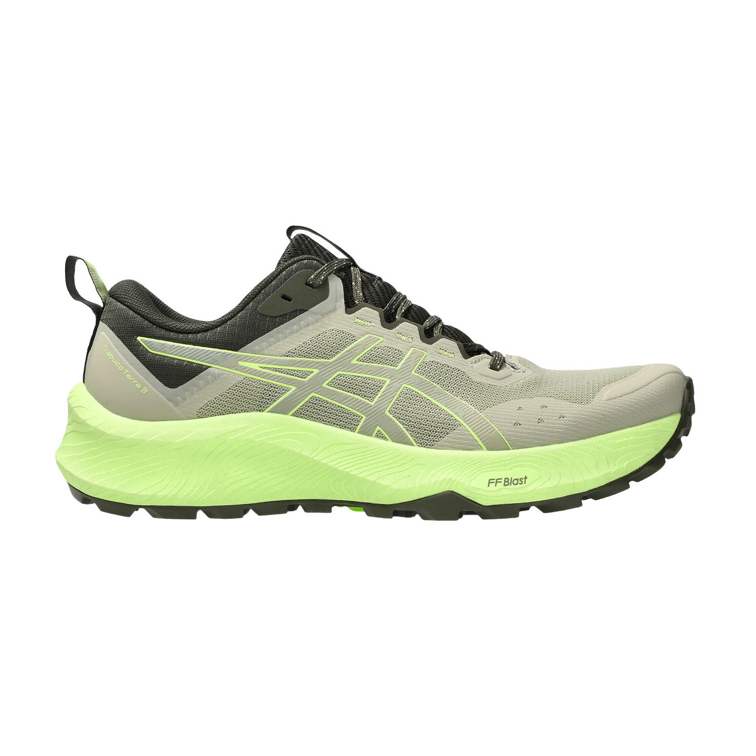 ASICS Trabuco Terra 3 Zapatillas Trail Running Hombre Khaki/Lime Green