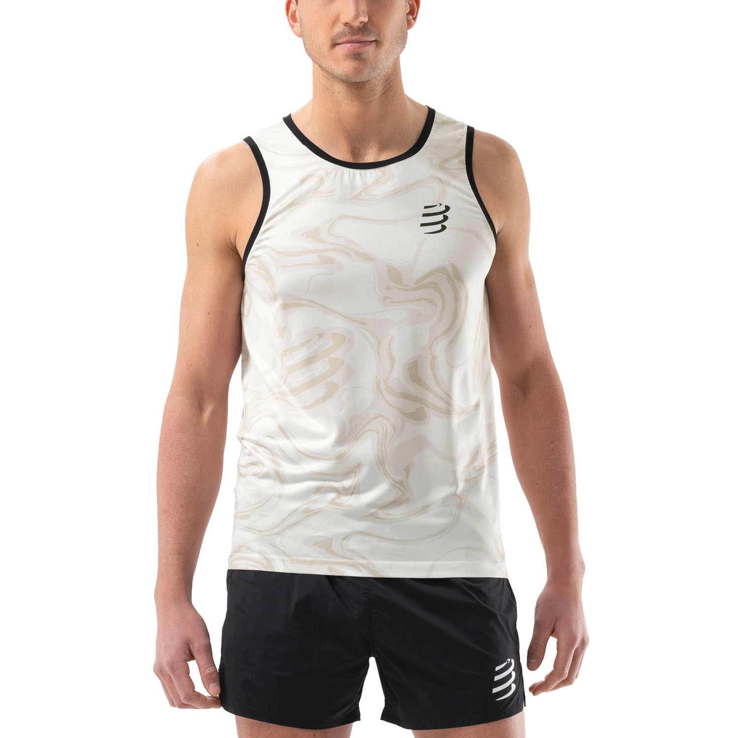 Compressport Performance Top Sugar/Camo Print