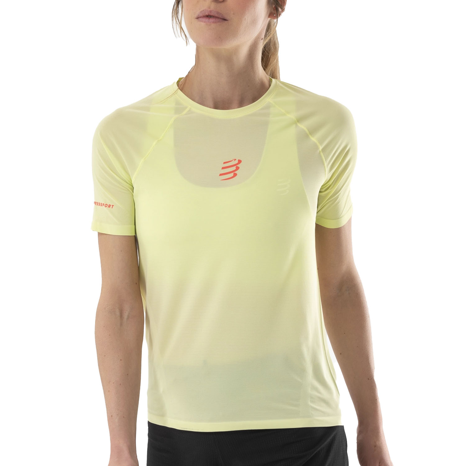 Compressport Performance Camiseta Shadow Lime