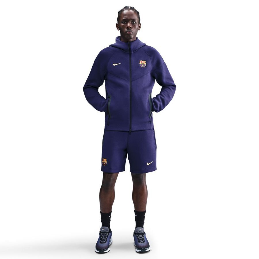 Barcelona Sudadera con capucha NSW Tech Fleece FZ Windrunner - Imperial Purple/Midwest Gold