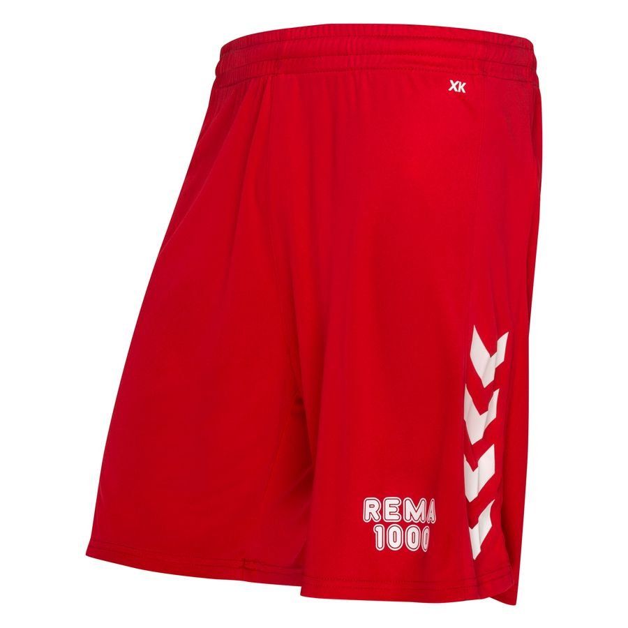 Hummel Pantalones cortos de entrenamiento DBU Fodboldskole 2023 - Rojo/Blanco