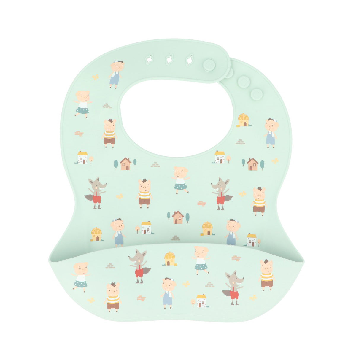 Babero Silicona Tutete The Three Little Pigs