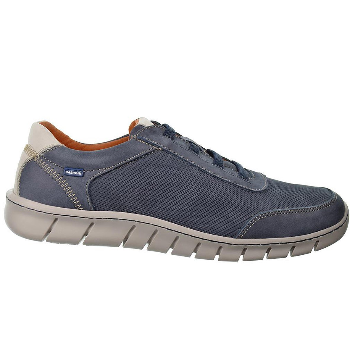 9000 Baerchi Zapato Casual Piel Nobuck Acolchado Hombre