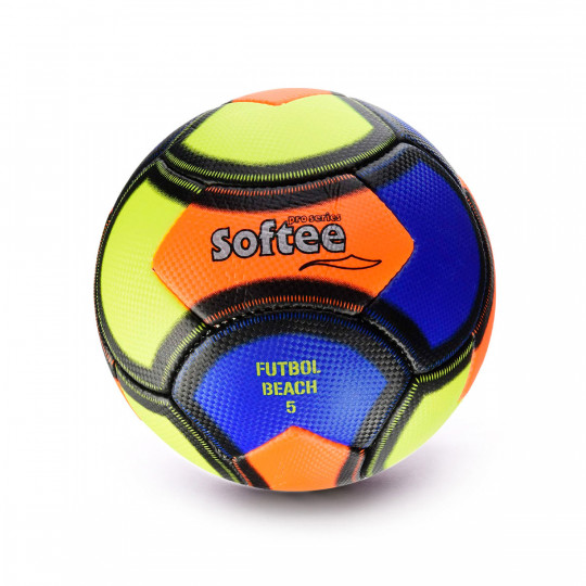 Balón Jim Sports de Fútbol Playa Softee FZ Naranja-Azul-Amarillo