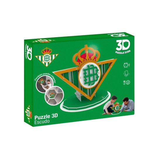 Betis Puzzle Escudo 3D Real Betis Balompié