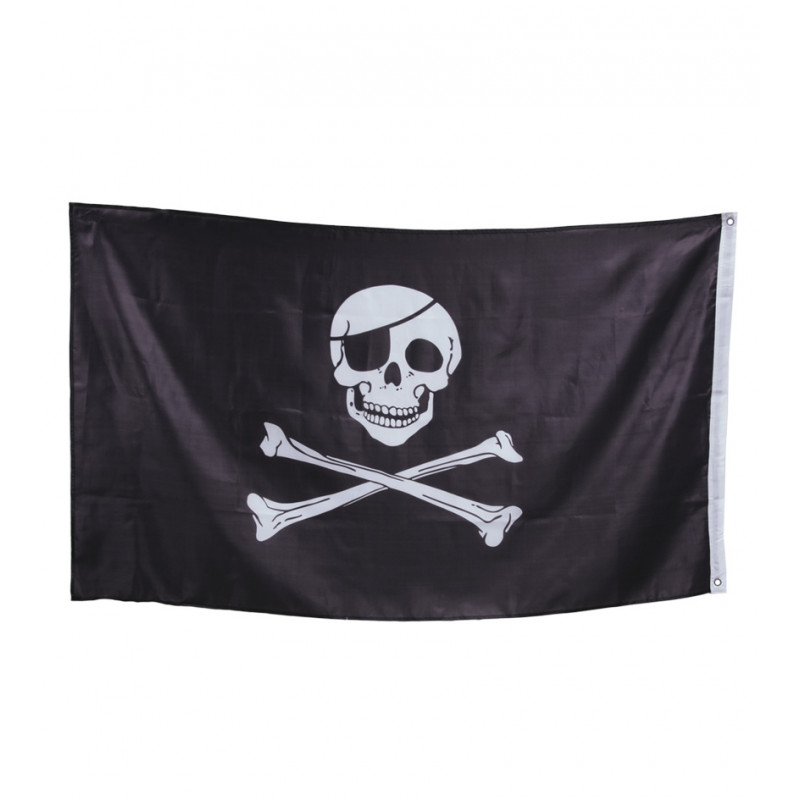 Bandera pirata negra 90x150cms-19-2E6-16365