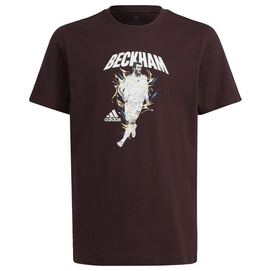 Camiseta de fútbol con estampado de Beckham roja