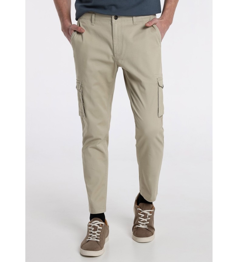 Bendorff Pantalón cargo de caja media marrón