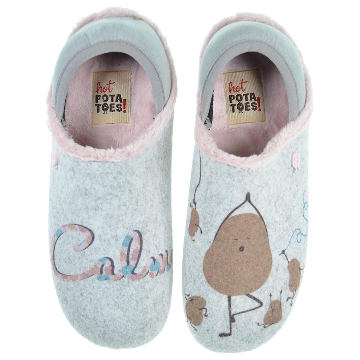 Berwang Hot Potatoes Zapatilla Casa Talón Elástico Mujer