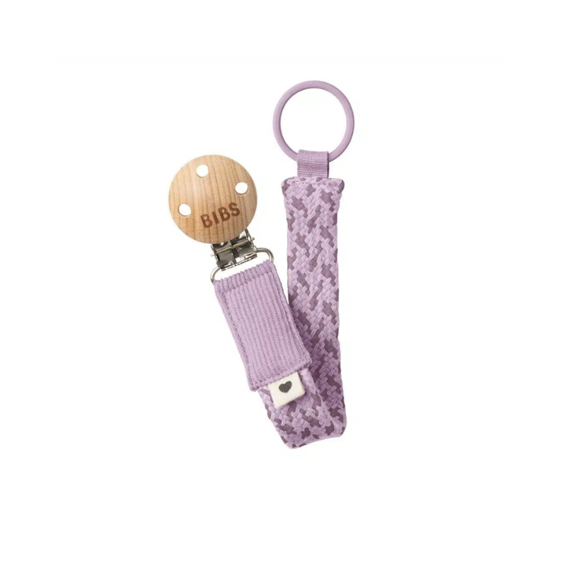 Chupetero Bibs Trenzado Violet Sky /Mauve