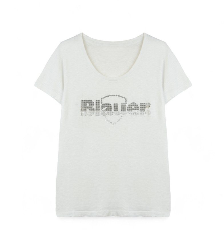 Blauer Camiseta Glitter Degradé blanco