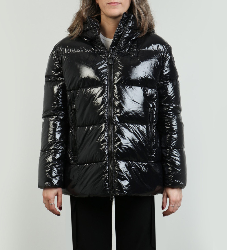 Blauer Chaqueta Brillante Joyce negro