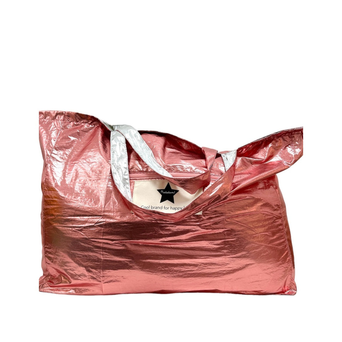 Bolso reversible Ratatam - Metalizado rosa/plata